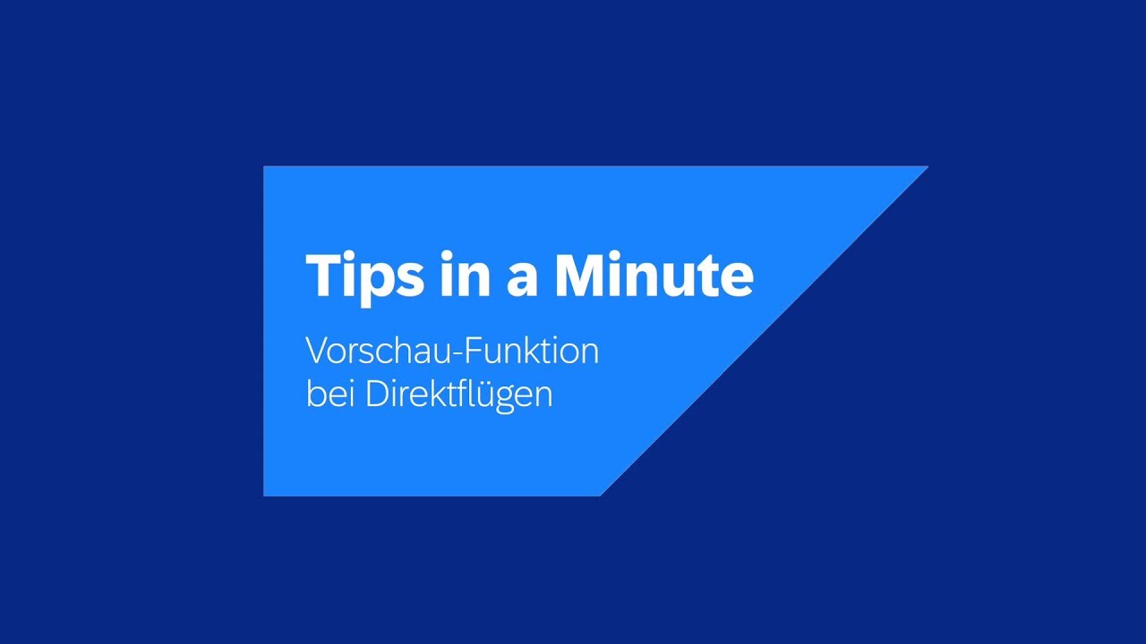 Vorschau-Screenshot des Erklärvideos zur Flugbuchung mit Concur Travel.