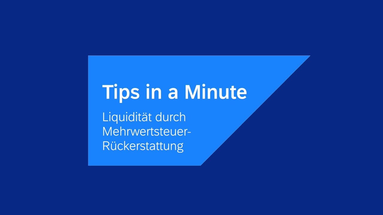 <span>Tips in a Minute: Mehrwertsteuer</span>
