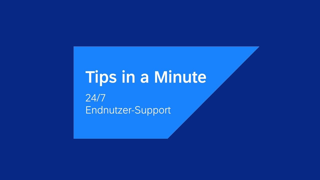 Vorschaubild des Kurzvideos von SAP Concur über die Optimierung der Employee Experience durch den User Support Desk für Endnutzer.