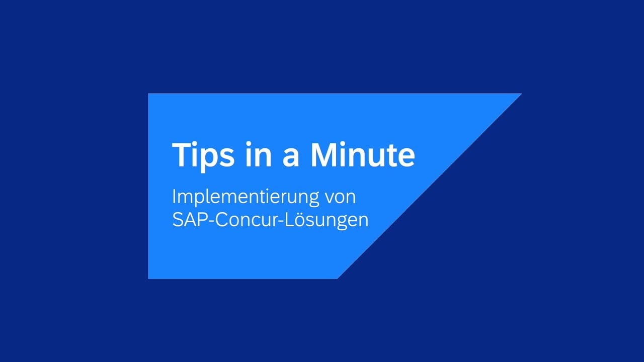 Vorschaubild des Kurzvideos von SAP Concur über bewährte Strategien für eine reibungslose System-Implementierung und kontinuierliche Software-Optimierung.