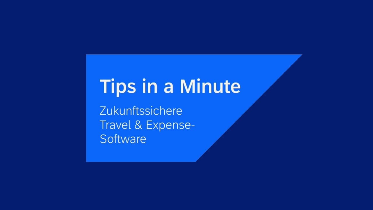 Vorschaubild des Kurzvideos von SAP Concur über die Vorteile einer integrierten und zukunftssicheren Reisekostensoftware.
