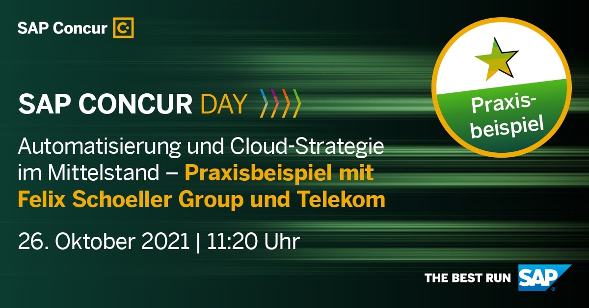 SAP Concur Day 2021: Automatisierung & Cloud-Strategie im Mittelstand