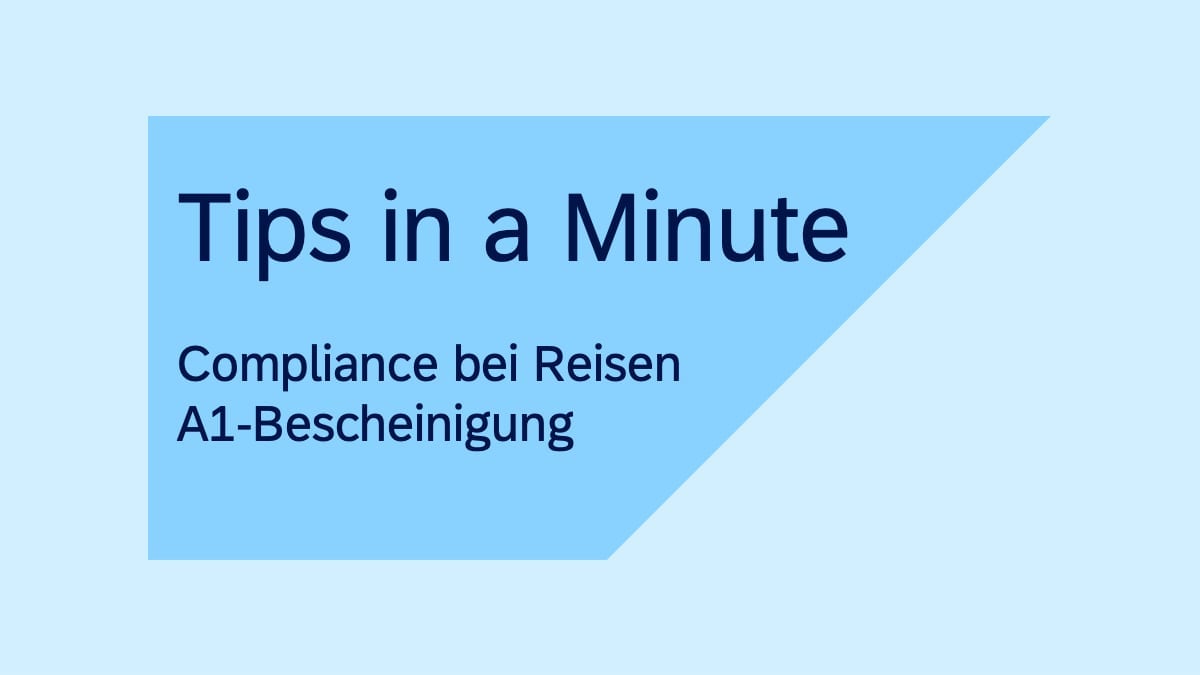 <span>Tips in a Minute: A1-Bescheinigung</span>
