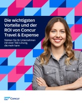 Die wichtigsten  Vorteile und der ROI von Concur Travel & Expense
