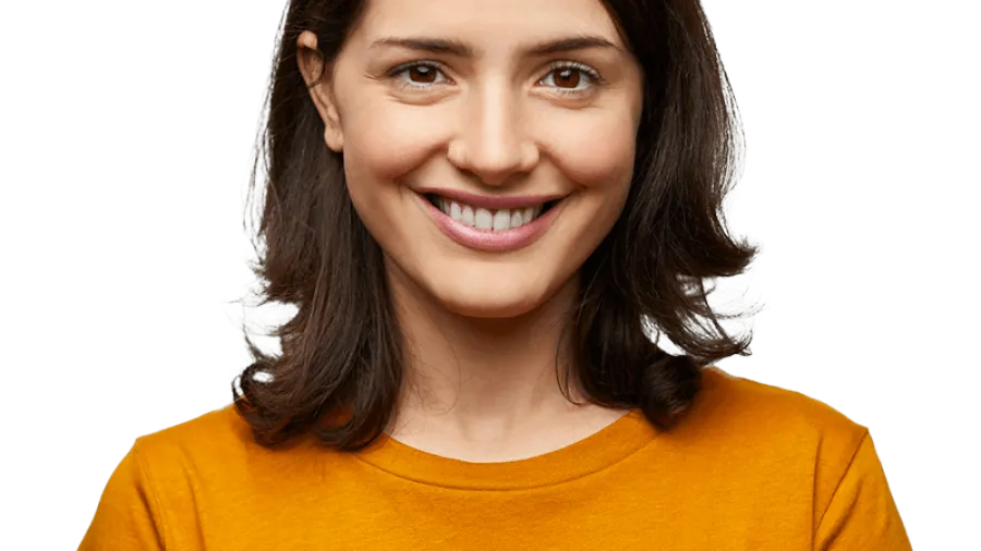 Woman smiling