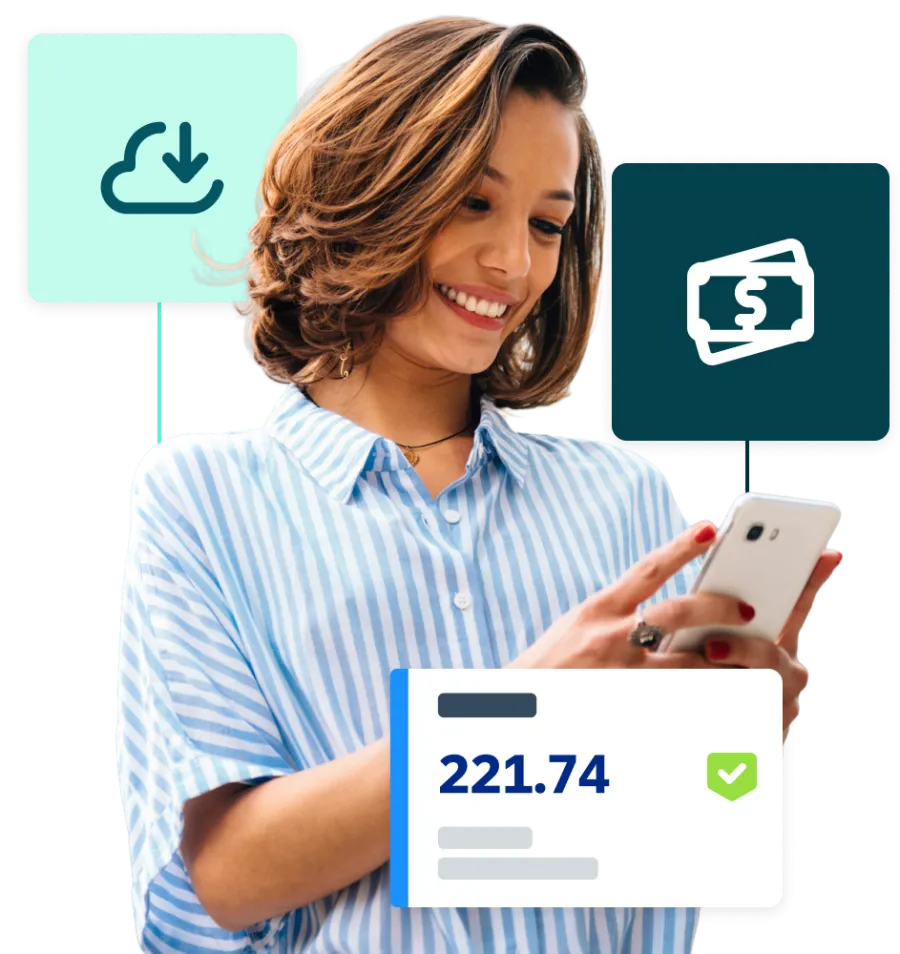 woman using concur expense