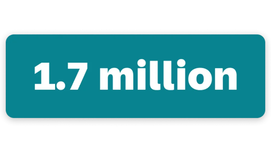 a box with 1.7M in it