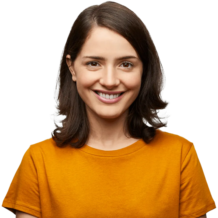 Woman smiling