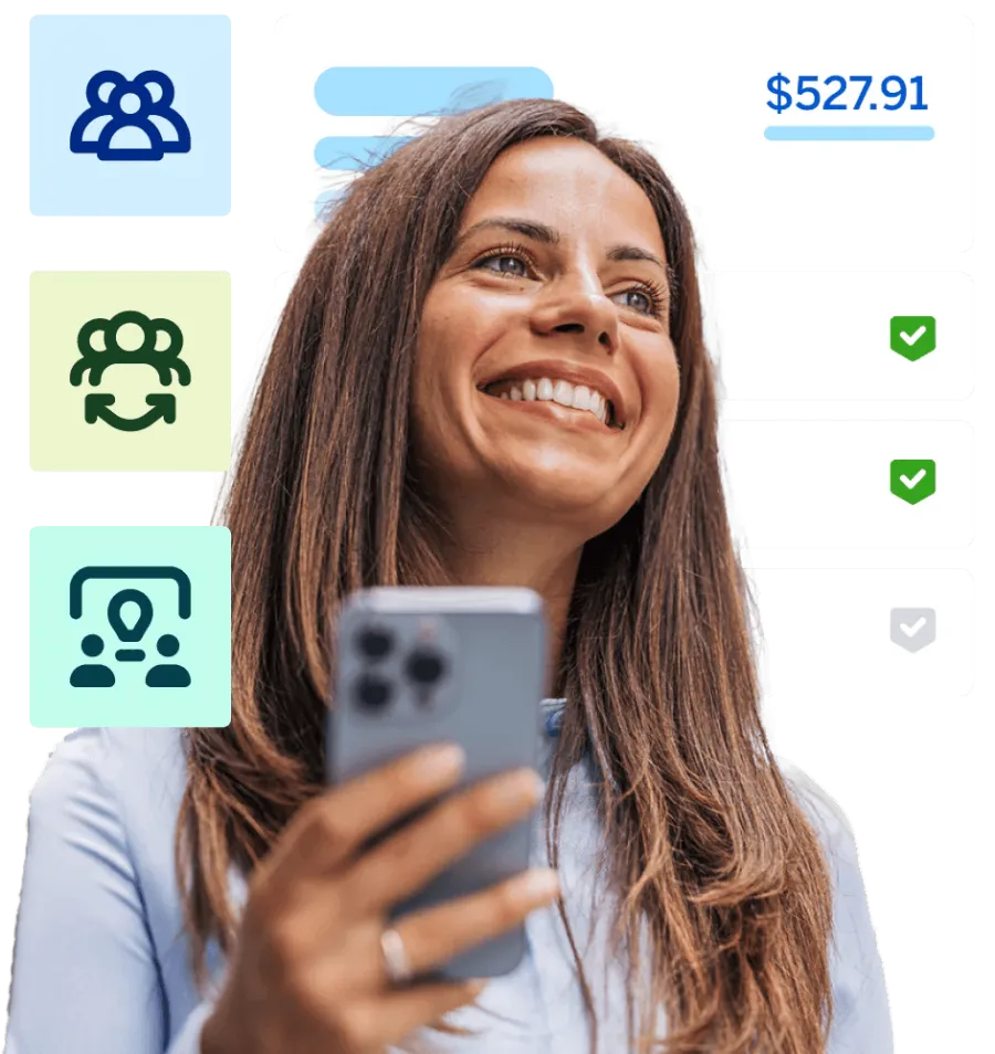 Woman with phone