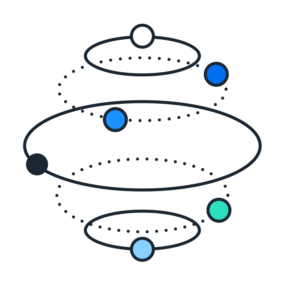 graphic of connected circles