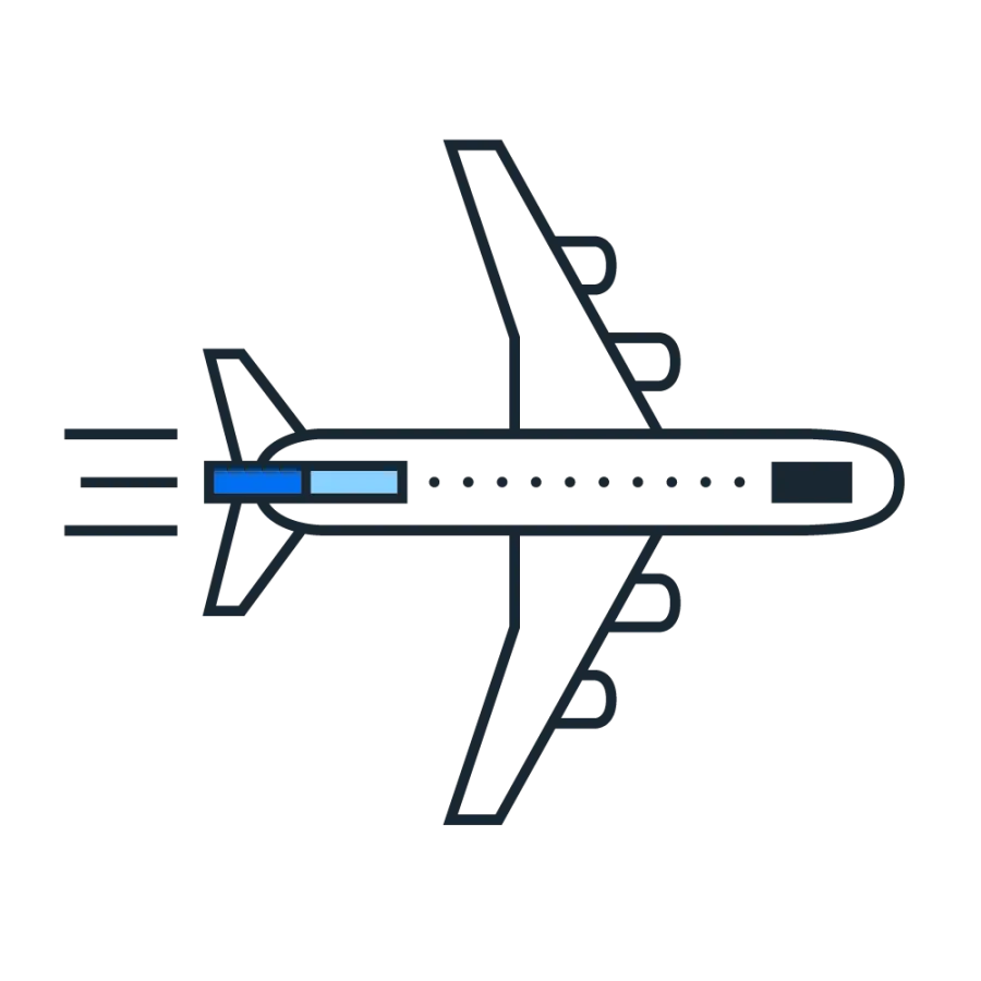 Flugzeug-Symbol kennzeichnet den T&E-Käuferleitfaden zur herstellerunabhängigen Software-Evaluierung.