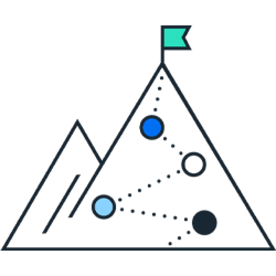 Goal strategy pictogram