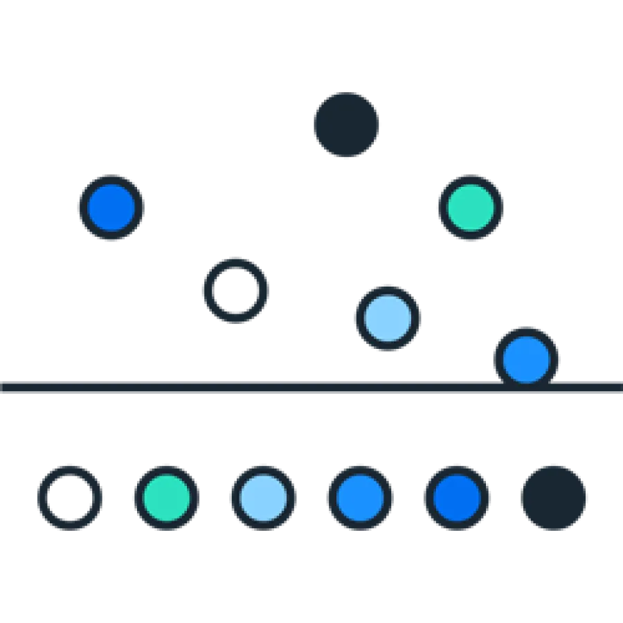 Icon zur Aufdeckung von Daten und Trends durch KI im Spesenmanagement.