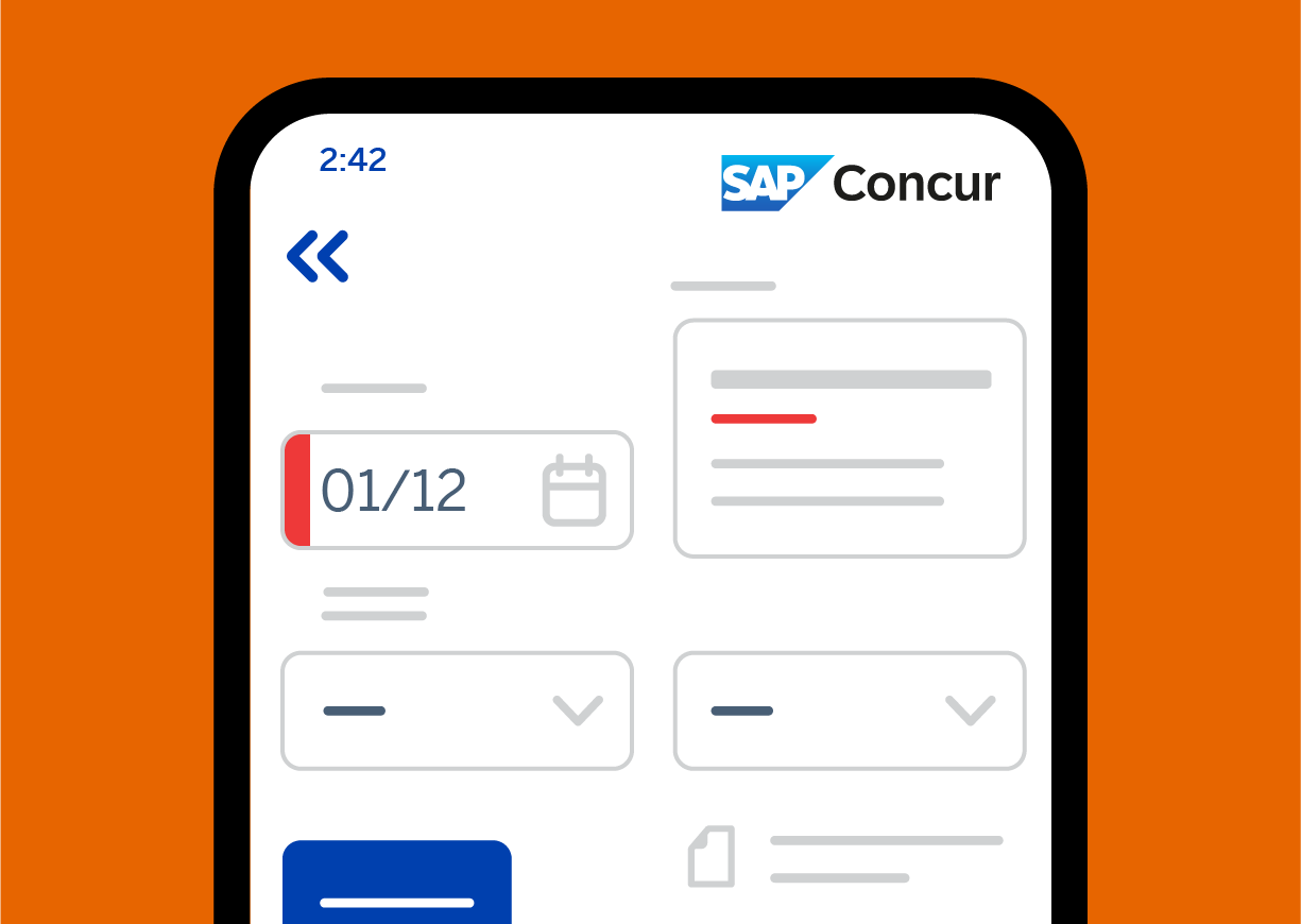 Concur Expense UI